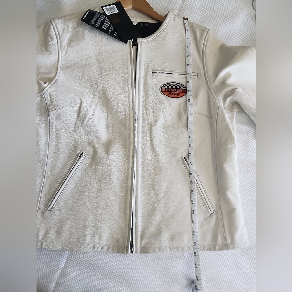 Harley Davidson Jacket WOMEN'S 120TH ANNIVERSARY CAFE RACER 100% LEATHER JACKET - Picture 14 of 16
